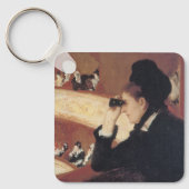 The Opera by Mary Cassatt,ヴィンテージ印象主義 キーホルダー (正面)