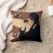 The Opera by Mary Cassatt,ヴィンテージ印象主義 クッション (ブランケット)