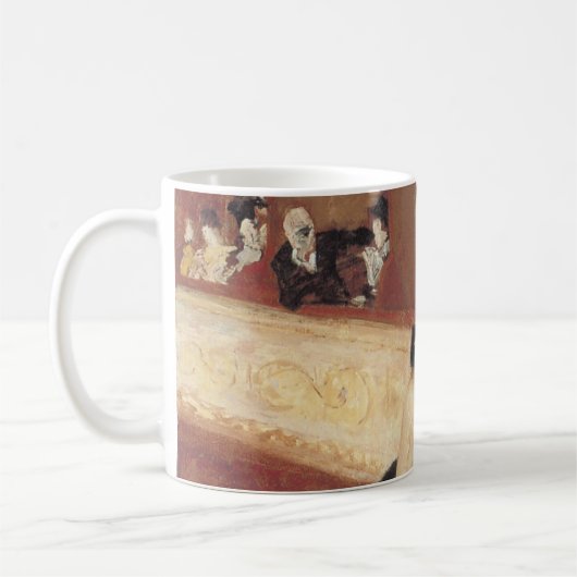 The Opera by Mary Cassatt,ヴィンテージ印象主義 コーヒーマグカップ (左)