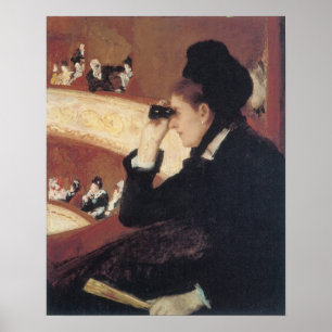 The Opera by Mary Cassatt,ヴィンテージ印象主義 ポスター