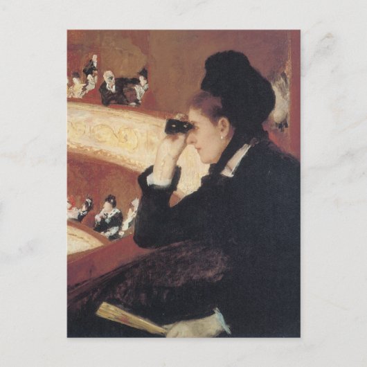 The Opera by Mary Cassatt,ヴィンテージ印象主義 ポストカード (正面)