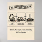 The Opossum Protocol Retro Humor ポスター (正面)