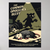 The Opossum’s Bluff Retro Art ポスター (正面)