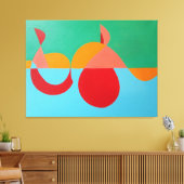 The Orange Clef Modern Art Print キャンバスプリント (インサイチュ (リビング))