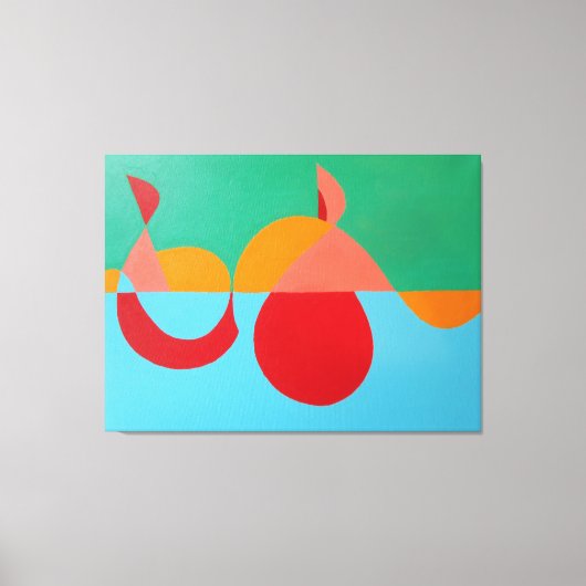 The Orange Clef Modern Art Print キャンバスプリント (正面)