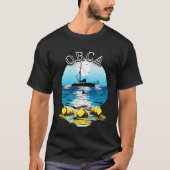 The Orca Three Yellow Barrels Tシャツ (正面)