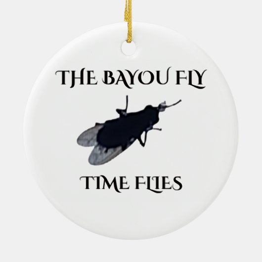 The Original Bayou Fly Time Flies セラミックオーナメント (裏面)