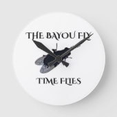 The Original Bayou Fly  Time Flies ラウンド壁時計 (正面)