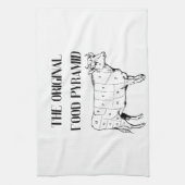 The Original Food Pyramid キッチンタオル (縦)