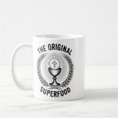 The Original Superfood Eucharist Catholic M  コーヒーマグカップ (左)