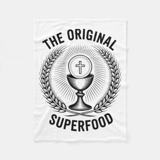 The Original Superfood Eucharist Catholic M  フリースブランケット (正面)