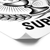 The Original Superfood Eucharist Catholic M  ポスター (角)