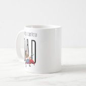 The Original Superhero Dad Funny Father's Day コーヒーマグカップ (正面左)