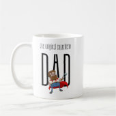 The Original Superhero Dad Funny Father's Day コーヒーマグカップ (左)