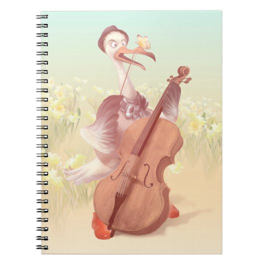The Ostrich's 遊 the Cello HP Laptop Skin ノートブック (正面)