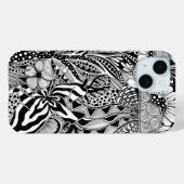 The other side – Black and White Hand-Drawn Art Case-Mate iPhoneケース (裏面 (横))