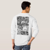 The other side – Black and White Hand-Drawn Art Tシャツ (裏面フル)
