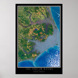 The Outer Banks North Carolina Satellite Poster ポスター