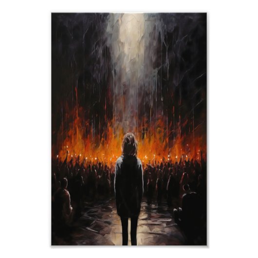 The Outsider:ドラマチックな抽象芸術アート フォトプリント (正面)