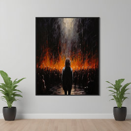 The Outsider：ドラマチックな抽象芸術アート ポスター