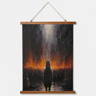 The Outsider：ドラマチックな抽象芸術アート 吊り下げ型タペストリー