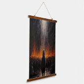 The Outsider：ドラマチックな抽象芸術アート 吊り下げ型タペストリー (傾斜あり)