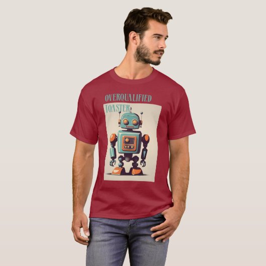 The Overqualified Toaster Tシャツ (正面フル)