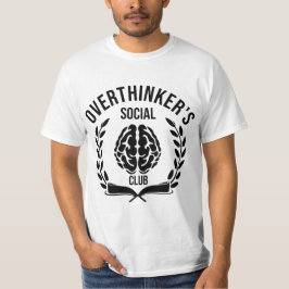 The Overthinker's Social Club T-shirt Design Tシャツ