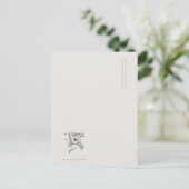 The Owl- Naturalist Menagerie Bookmark ポストカード (スタンド正面)