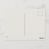 The Owl- Naturalist Menagerie Bookmark ポストカード (裏面)