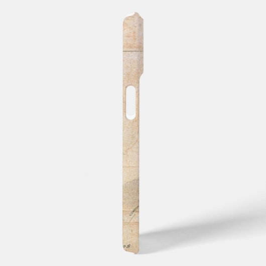 THE OWL, PIink, Sepia Monogram Case-Mate iPhoneケース (裏面 / 右)