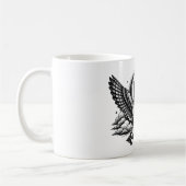 The Owl’s Secret Key - Gothic Engraving コーヒーマグカップ (左)