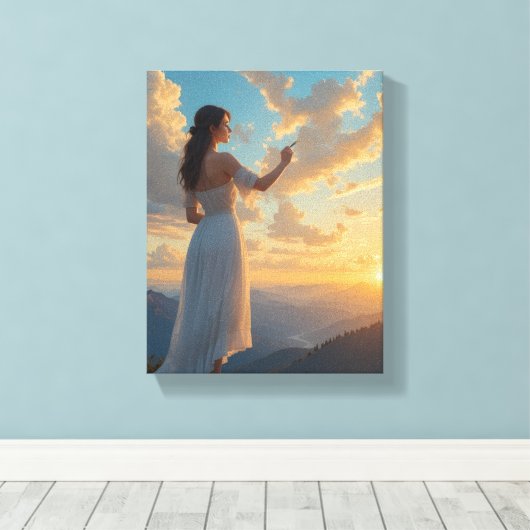 The Painter of Skies キャンバスプリント (インサイチュ (ウッドフロア))