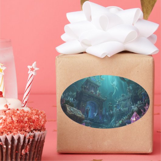 The Palace of Tides and Treasures 楕円形シール (パーティー)