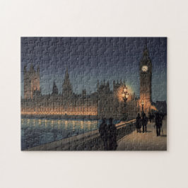 The Palace of Westminster Japanese Woodblock Print ジグソーパズル
