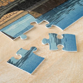 The Palace of Westminster Japanese Woodblock Print ジグソーパズル (側面)