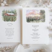 The Pallet Barn at Christmas Tree Lane Wedding 招待状