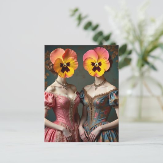 The Pansy Head Women ポストカード (スタンド正面)