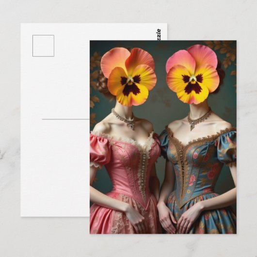 The Pansy Head Women ポストカード (正面/裏面)