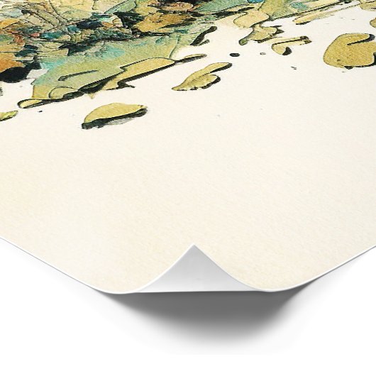 The Papillon Dog - Composition 001 ポスター (コーナー)