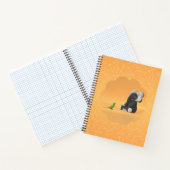 The parrot meets a stuffed elephant notebook ノートブック (内部)