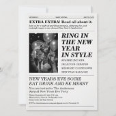 The Party Times Newspaper New Year New Era 招待状 (裏面)