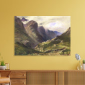 The Pass of Glencoe, 1852 (w/c) キャンバスプリント (インサイチュ (リビング))