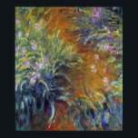 The Path Through the Irises by Claude Monet ポスター<br><div class="desc">The Path Through the Irises (1914-1917) by Claude Monet is a vintage impressionism fine art floral nature painting featuring Monet's gardens at Giverny, France. A garden path through some beautiful blooming iris flowers in spring. About the artist: Claude Monet (1840-1926) was a founder of the French impressionist painting movement with...</div>