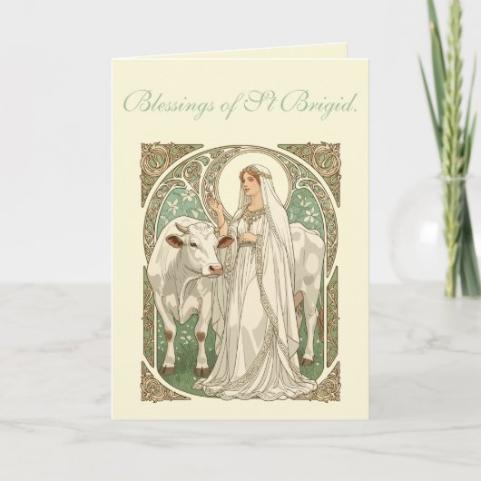 The Patron Saint of Dairy Workers St Brigid カード (正面)