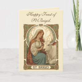 The Patron Saint of Dairymaids St Brigid カード