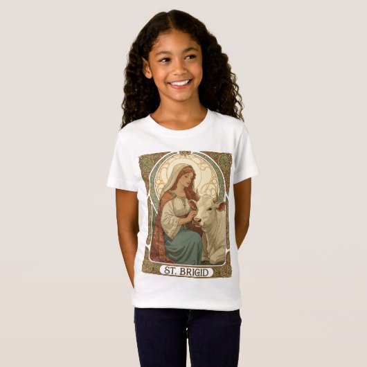 The Patron Saint of Dairymaids St Brigid Tシャツ (正面フル)