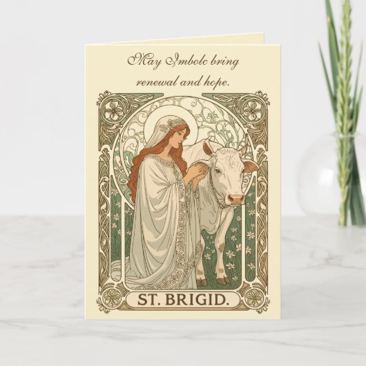The Patroness Saint Of Dairy Workers St Brigid カード (正面)