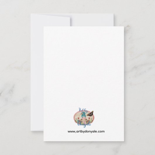 The Patterned Pastel Tower 招待状 (裏面)