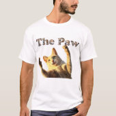 "The Paw – 遊び心あふれる猫好きのためのアートプリント" Tシャツ (正面)